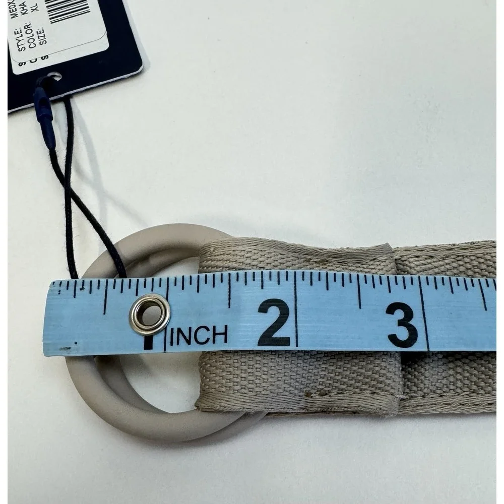 NWT PETER MILLAR CROWN CRAFTED PERFORMANCE O-RING BELT SIZE XL KHAKI $90